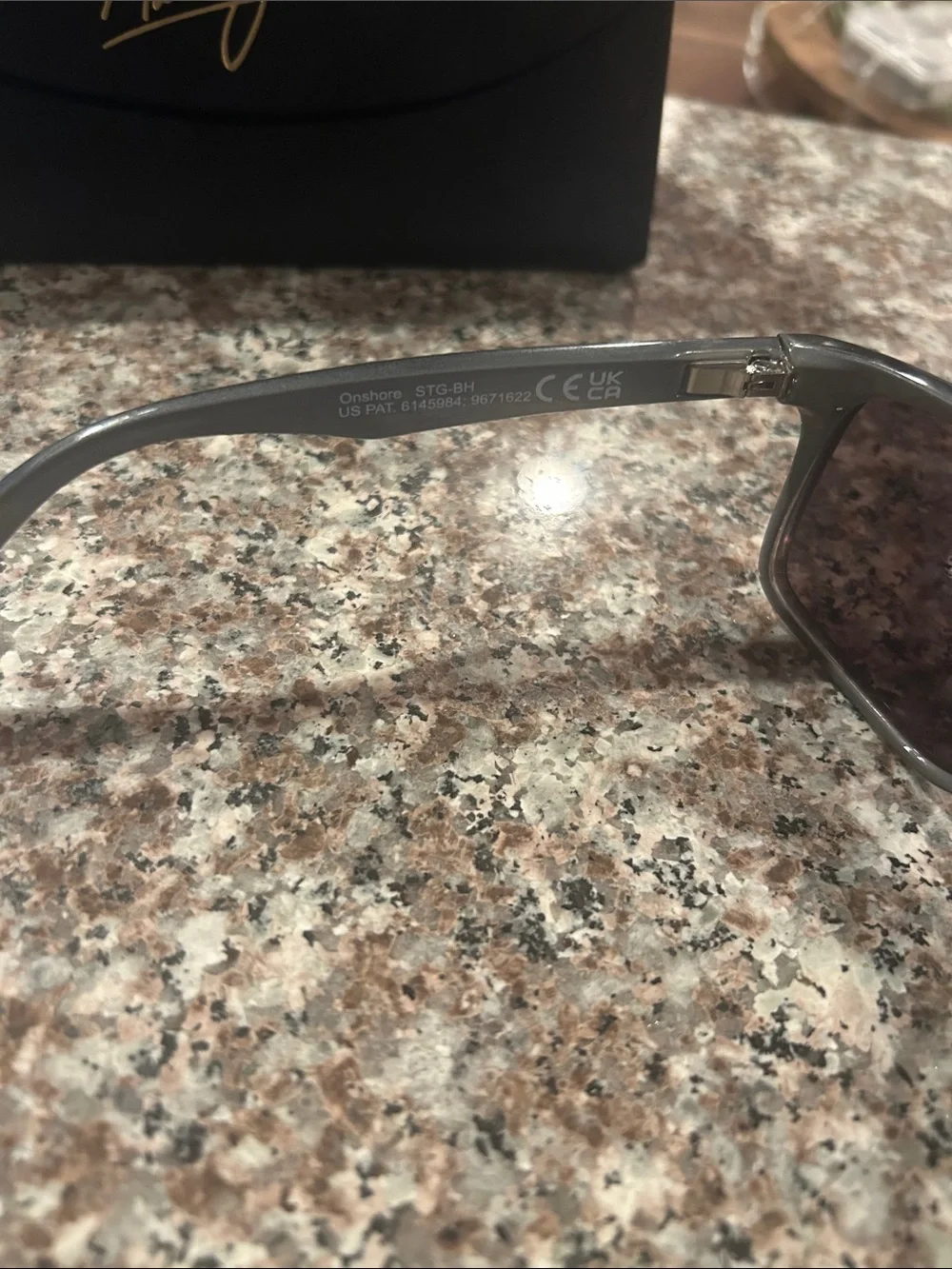 Maui Jim Black Sunglasses With Blue Lens